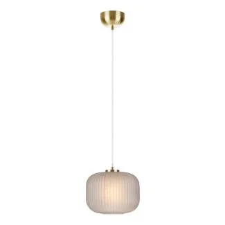 MARKSLOJD 107919 SOBER lampa wisząca 1L Złoty Szczotkowany/Przydymiony