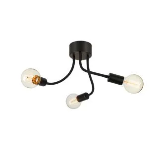 MARKSLOJD 107930 MEDUSA lampa sufitowa 3L Czarna/Szary