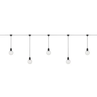 MARKSLOJD 108021 GARDEN 24 DECO LIGHT CHAIN 10L START BLACK/CLEAR