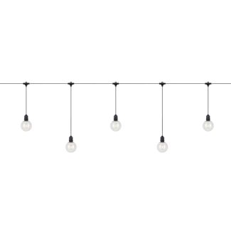 MARKSLOJD 108022 GARDEN 24 DECO LIGHT CHAIN 10L EXTRA BLACK/CLEAR