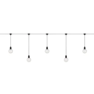 MARKSLOJD 108022 GARDEN 24 DECO LIGHT CHAIN 10L EXTRA BLACK/CLEAR