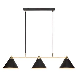 MARKSLOJD 108074 KLINT lampa wisząca 3L Czarny/Antyczny