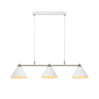MARKSLOJD 108075 KLINT lampa wisząca 3L Biały/Stal