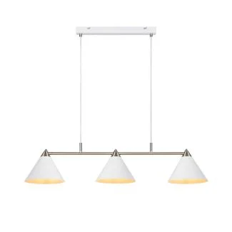 MARKSLOJD 108075 KLINT lampa wisząca 3L Biały/Stal