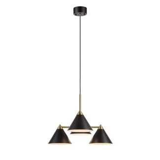 MARKSLOJD 108076 KLINT lampa wisząca 4L Czarny/Antyczny