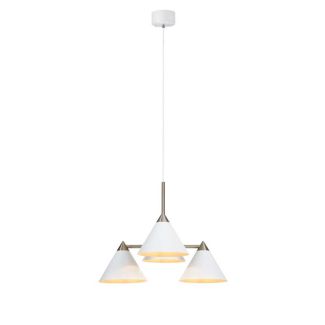 MARKSLOJD 108077 KLINT lampa wisząca 4L Biały/Stal