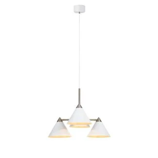 MARKSLOJD 108077 KLINT lampa wisząca 4L Biały/Stal