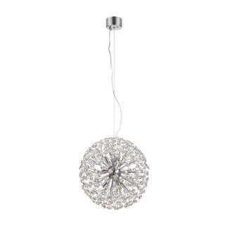 MARKSLOJD 108101 BOLID lampa wisząca 9L Chrom/Przezroczysty