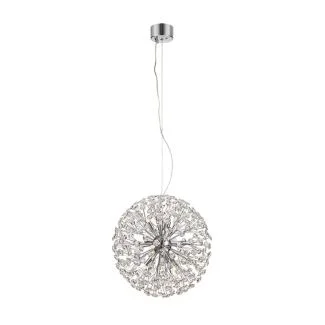 MARKSLOJD 108101 BOLID lampa wisząca 9L Chrom/Przezroczysty