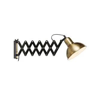 MARKSLOJD 108104 RIGGS lampa ścienna 1L Antyczny/Czarny