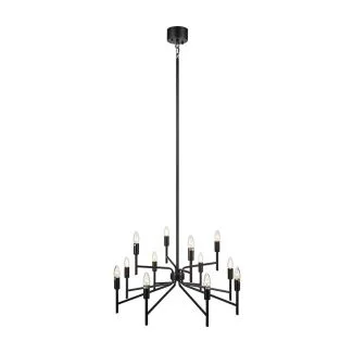 MARKSLOJD 108107 REGENT lampa wisząca 12L Czarny