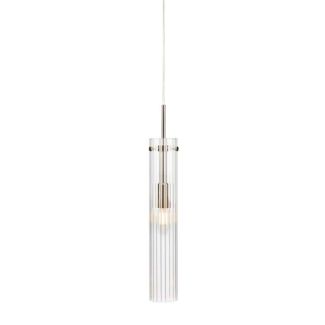 MARKSLOJD 108112 TUBO lampa wisząca 1L Stal/Przezroczysty