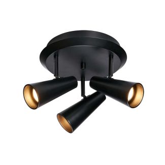 MARKSLOJD 108204 CREST lampa sufitowa 3L Round Black