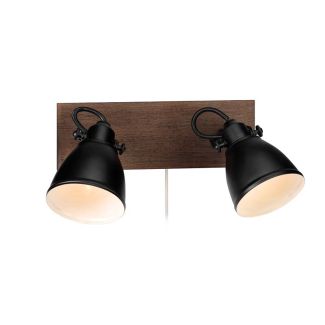 MARKSLOJD 108213 NATIVE lampa ścienna 2L Brown/Black