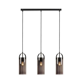 MARKSLOJD 108219 GLORY lampa wisząca 3L Black/Smoke