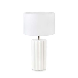 MARKSLOJD 108220 COLUMN lampa stołowa 1L White/White