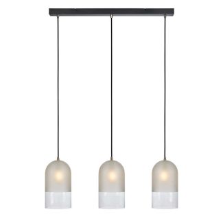 MARKSLOJD 108226 COPE lampa wisząca 3L Frosted/Clear/Black