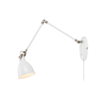 MARKSLOJD 108249 HOUSE lampa ścienna 1L White/Steel