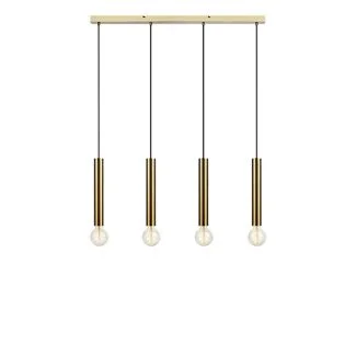 MARKSLOJD 108263 SENCILLO lampa wisząca 4L Brass