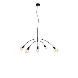 MARKSLOJD 108282 CRUX lampa wisząca 5L Black