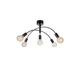 MARKSLOJD 108284 CYGNUS lampa sufitowa 5L Black