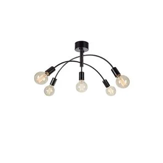 MARKSLOJD 108284 CYGNUS lampa sufitowa 5L Black