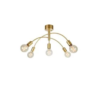 MARKSLOJD 108285 CYGNUS lampa sufitowa 5L Painted Gold
