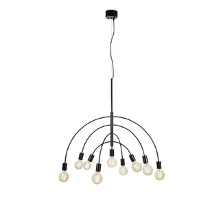 MARKSLOJD 108288 LAVELLO lampa wisząca 9L Black