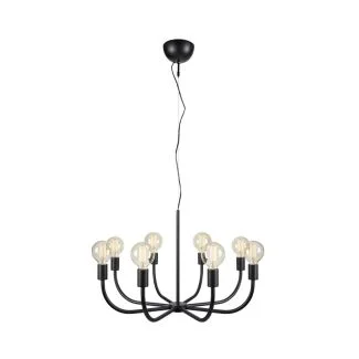 MARKSLOJD 108291 AMISTOSO lampa wisząca 8L Black