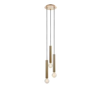 MARKSLOJD 108436 SENCILLO lampa wisząca Round 3L Brass