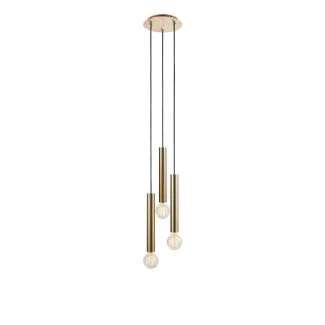 MARKSLOJD 108436 SENCILLO lampa wisząca Round 3L Brass