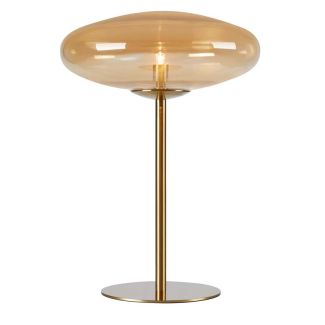 MARKSLOJD 108443 LOCUS lampa stołowa 1L Amber/Brass