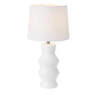 MARKSLOJD 108448 SIENNA lampa stołowa 1L White/White