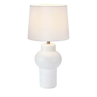 MARKSLOJD 108450 SHAPE lampa stołowa 1L White/White