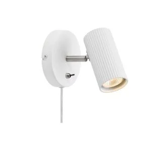 MARKSLOJD 108460 COSTILLA lampa ścienna 1L White/Satin Nickel
