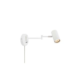 MARKSLOJD 108461 COSTILLA lampa ścienna Flex Arm 1L White/Satin Nickel