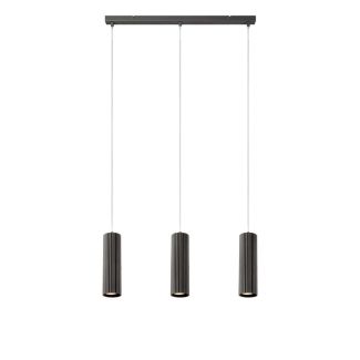 MARKSLOJD 108473 COSTILLA lampa wisząca Straight 3L Dark Grey