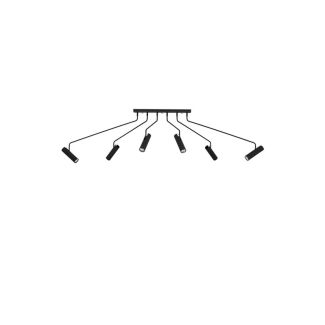 MARKSLOJD 108508 RAMUS lampa sufitowa 6L Black
