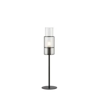 MARKSLOJD 108555 TUBO lampa stołowa 1L 50cm Black/Clear