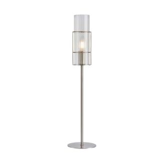 MARKSLOJD 108558 TUBO lampa stołowa 1L 65cm Satin Nickel/Clear