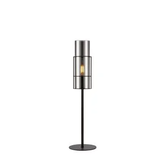 MARKSLOJD 108559 TORCIA lampa stołowa 1L 50cm Black/Smoke