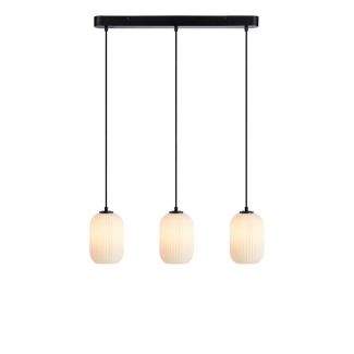 MARKSLOJD 108563 CAVA lampa wisząca 3L Straight Black/White