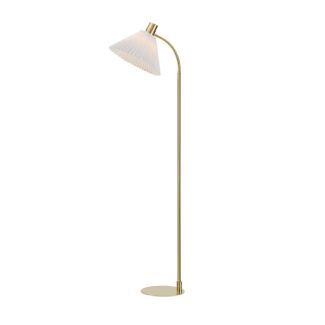 MARKSLOJD 108569 MIRA lampa podłogowa 1L Brushed Brass/White