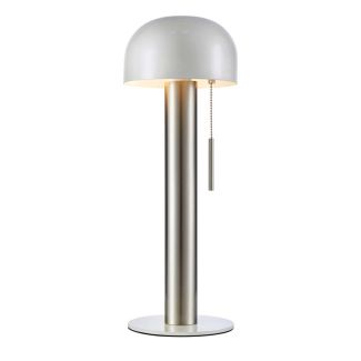 MARKSLOJD 108577 COSTA lampa stołowa 1L Satin Nickel/White