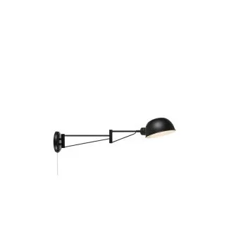 MARKSLOJD 108587 PORTLAND lampa ścienna 1L Black