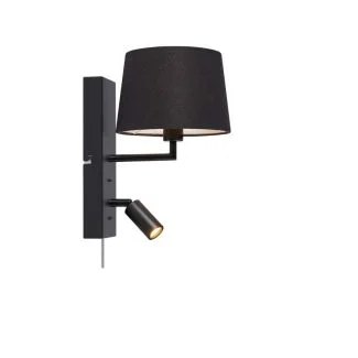 MARKSLOJD 108595 COMO lampa ścienna 2L Black