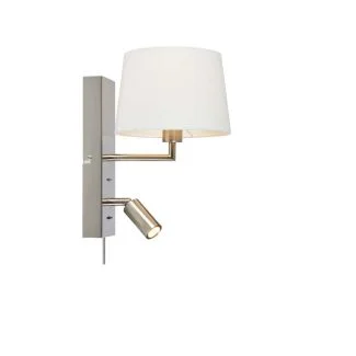 MARKSLOJD 108596 COMO lampa ścienna 2L Steel/White