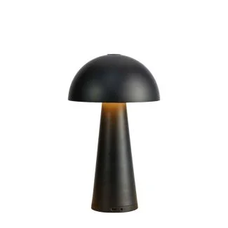 MARKSLOJD 108655 FUNGI Rechargeable lampa stołowa Matt Black B/O