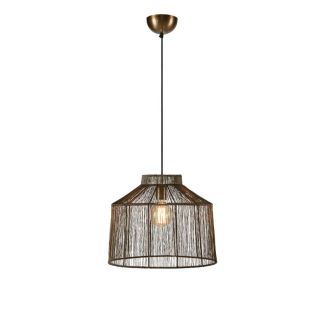 MARKSLOJD 108667 CAPANNA lampa wisząca 1L Antique Brass