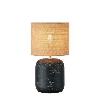 MARKSLOJD 108683 MONTAGNA lampa stołowa 1L 32cm Black/Natural